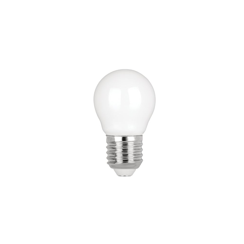Lâmpada LED Filamento Bola Mini E-27 Bivolt 2,5W 2700K Branco Quente Milky 200 Lúmens Stella