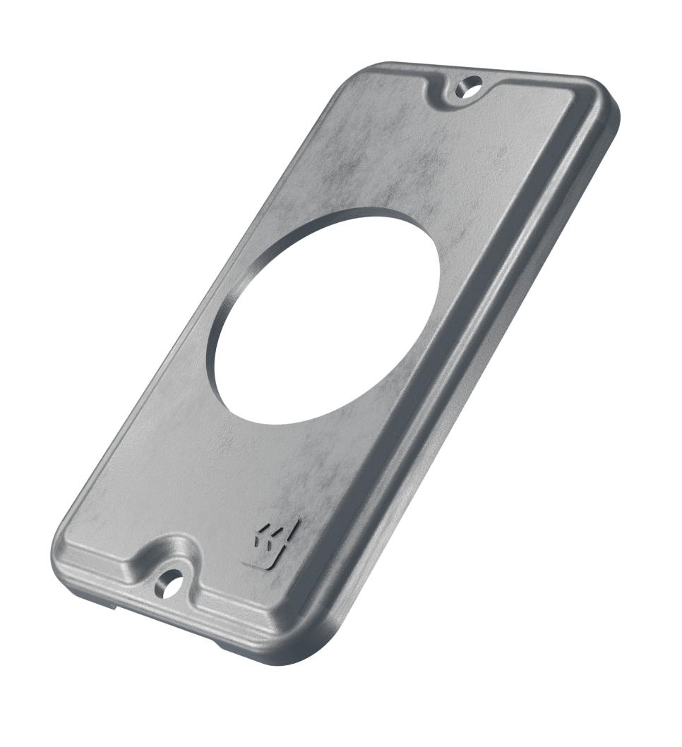 Tampa Para Condulete Aluminio 1/2-3/4 NR5 Para 1 Tomada Redonda Sem Pintura Wetzel