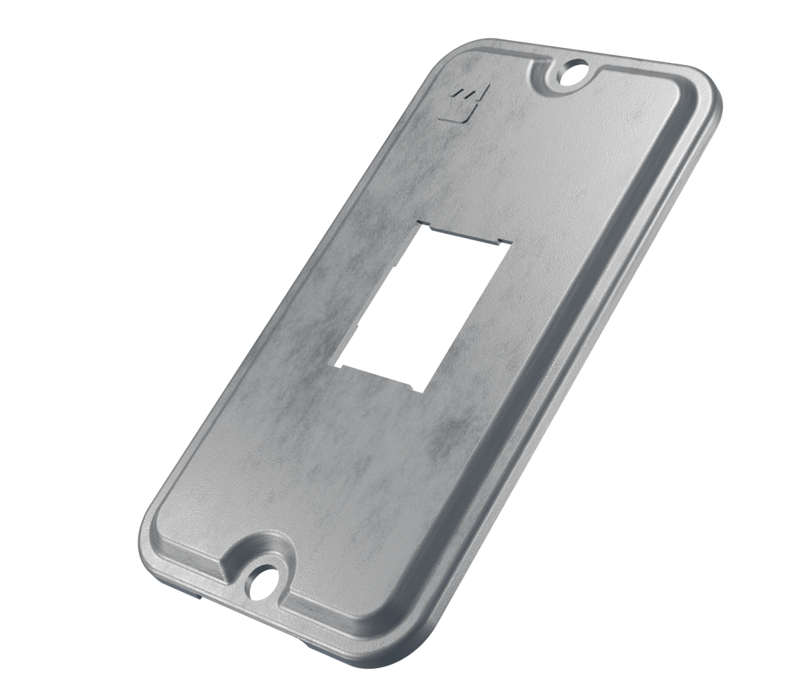 Tampa Para Condulete Aluminio 1/2-3/4 NR28 Para 1 Tomada RJ Sem Pintura Wetzel