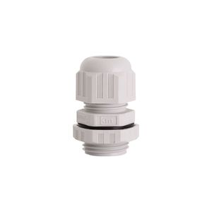 Prensa Cabo PVC 3/8 BSP Cinza Curto Com Porca Ip68 Kraus Muller