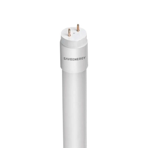 Lâmpada LED Tubular T8 Bivolt 18W 3000K Branco Quente 1850 Lúmens 120cm G13 Vidro Saveenergy