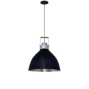 Pendente Para 1 Lâmpada E-27 Preto/Lixado Aveiro Kin