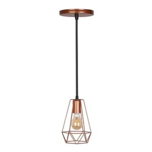 Pendente Para 1 Lâmpada E-27 Cobre Mumbai Kin