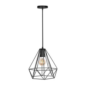 Pendente Para 1 Lâmpada E-27 Preto Oslo Kin