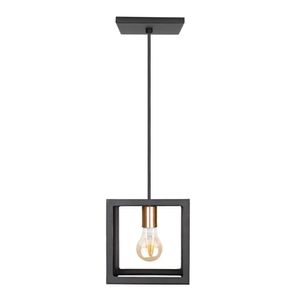Pendente Para 1 Lâmpada E-27 Preto/Cobre Ravello Kin