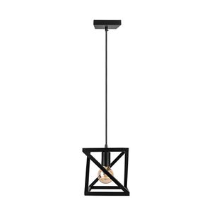 Pendente Para 1 Lâmpada E-27 Preto Zenin Kin