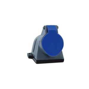Tomada De Sobrepor 2P+T 16A 220/240V Azul 6H Brasikon S-3006 Steck
