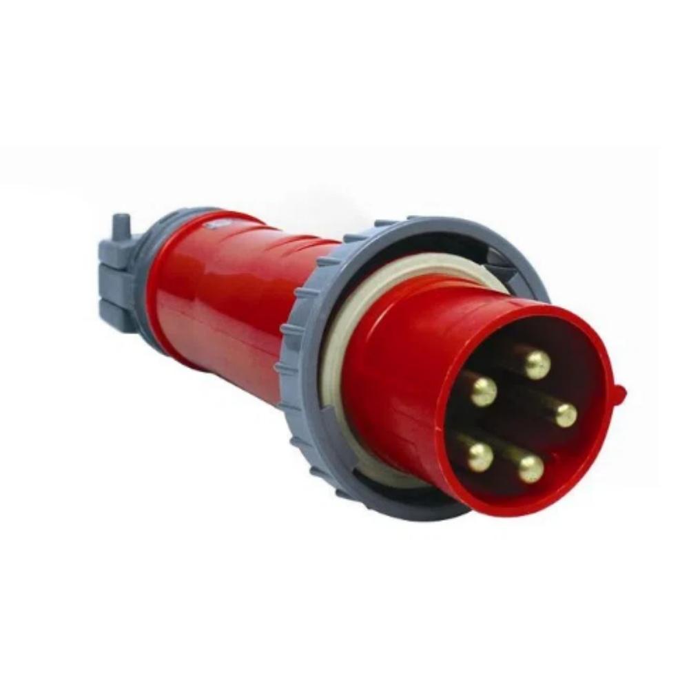 Plug 3P+T+N 16A 380/440V Vermelho 6H Shock Tite S-5076W Steck | ANDRA
