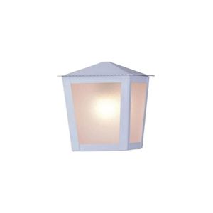 Arandela Colonial Quadrado em Aço Para 1 Lâmpada E-27 Branco Ideal
