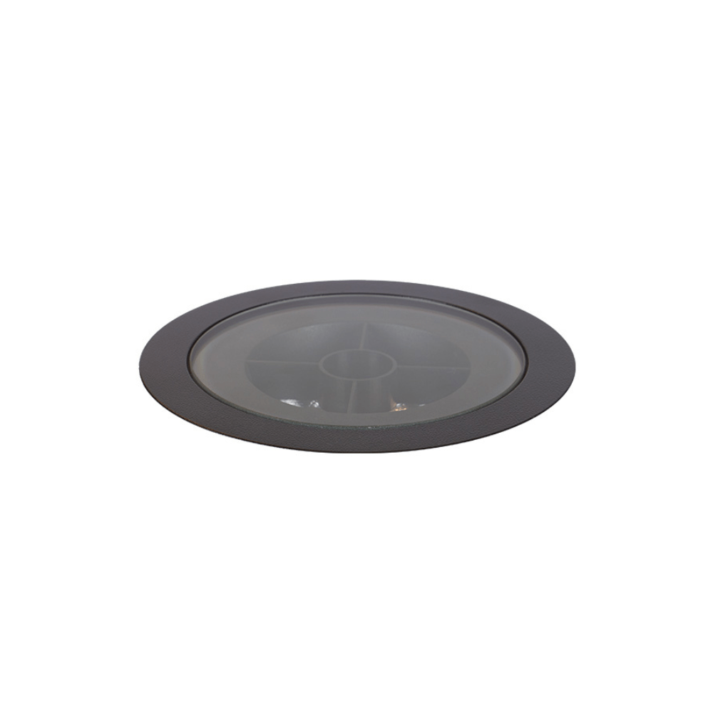Luminária de Embutir Solo LED 25W 2700K Luz Amarela 1790 Lúmens 30 Graus IP67 Preto Bivolt 3653-AB-S-PX Interlight