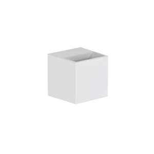 Arandela LED Cubo 2W 2700K Luz Amarela Multifacho IP65 Branco Bivolt 4104-AA-S-BM Interlight