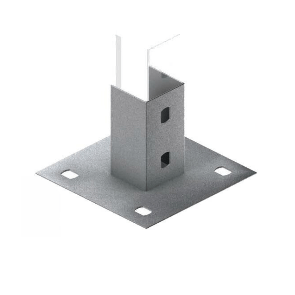 Sapata Externa 3,8X3,8Cm 4 Furos Pré Zincado #18 CKP131 Kennedy