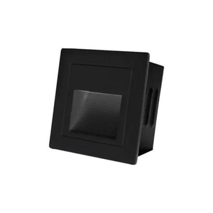 Arandela LED de Embutir 3W 3000K Luz Amarela Preto LM-1216 IP20 Bivolt Luminatti