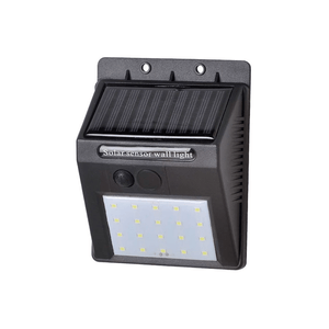 Luminária Solar LED 4W 3000K Luz Amarela 9651 Preto IP65 Gaya