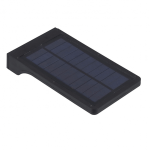 Luminária Solar LED 7,2W 3000K Luz Amarela 9655 Preto IP65 Gaya