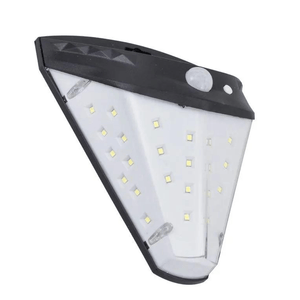 Luminária Solar LED 4W 6500K Luz Branca 9663 Preto IP65 Gaya