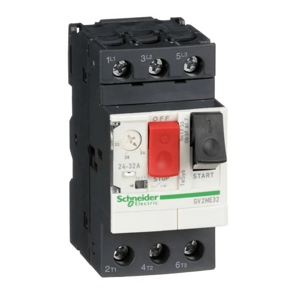 Encontraproduto.com.br - Disjuntor Motor Tesys GV2 3P 24 A 32A Até 690V 50/60Hz Botão De Impulsão GV2ME32 Schneider
