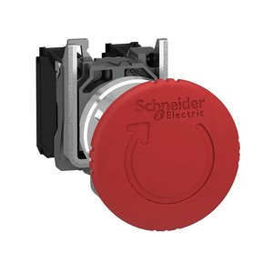 Botão 22Mm Metálico Emergência Cogumelo 40Mm Vermelho Na+Nf XB4BS8445 Schneider