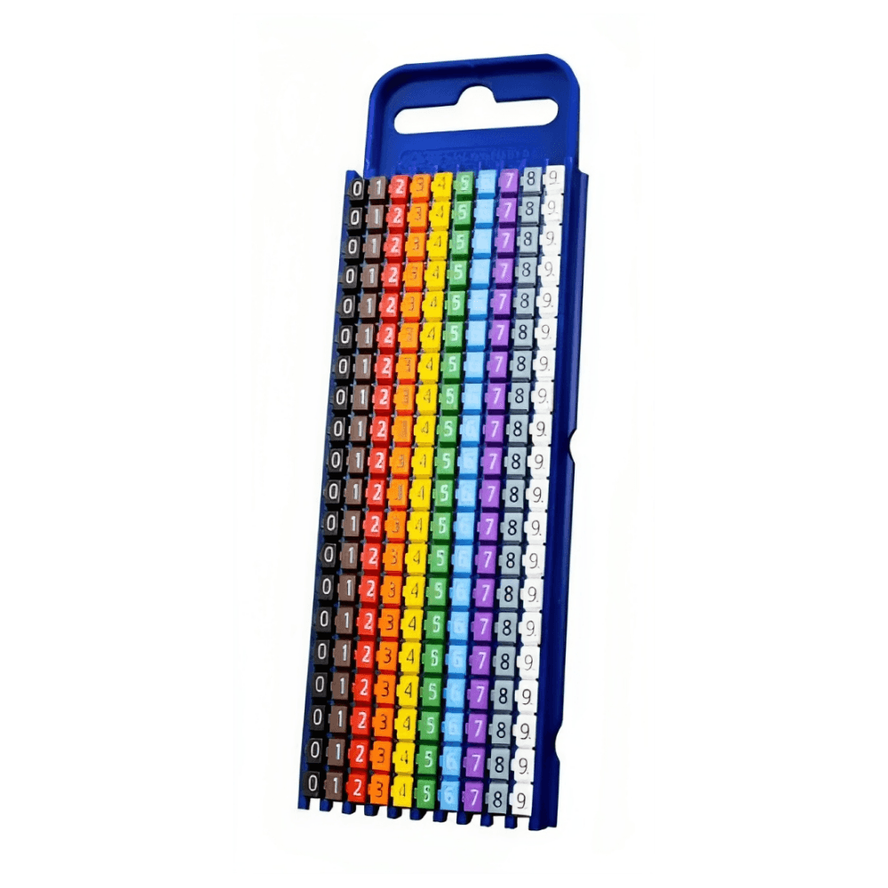Anilha Wictool W2 (0-9) 2,8-3,8Mm Colorida Embalagem 200 Peças Hellermann