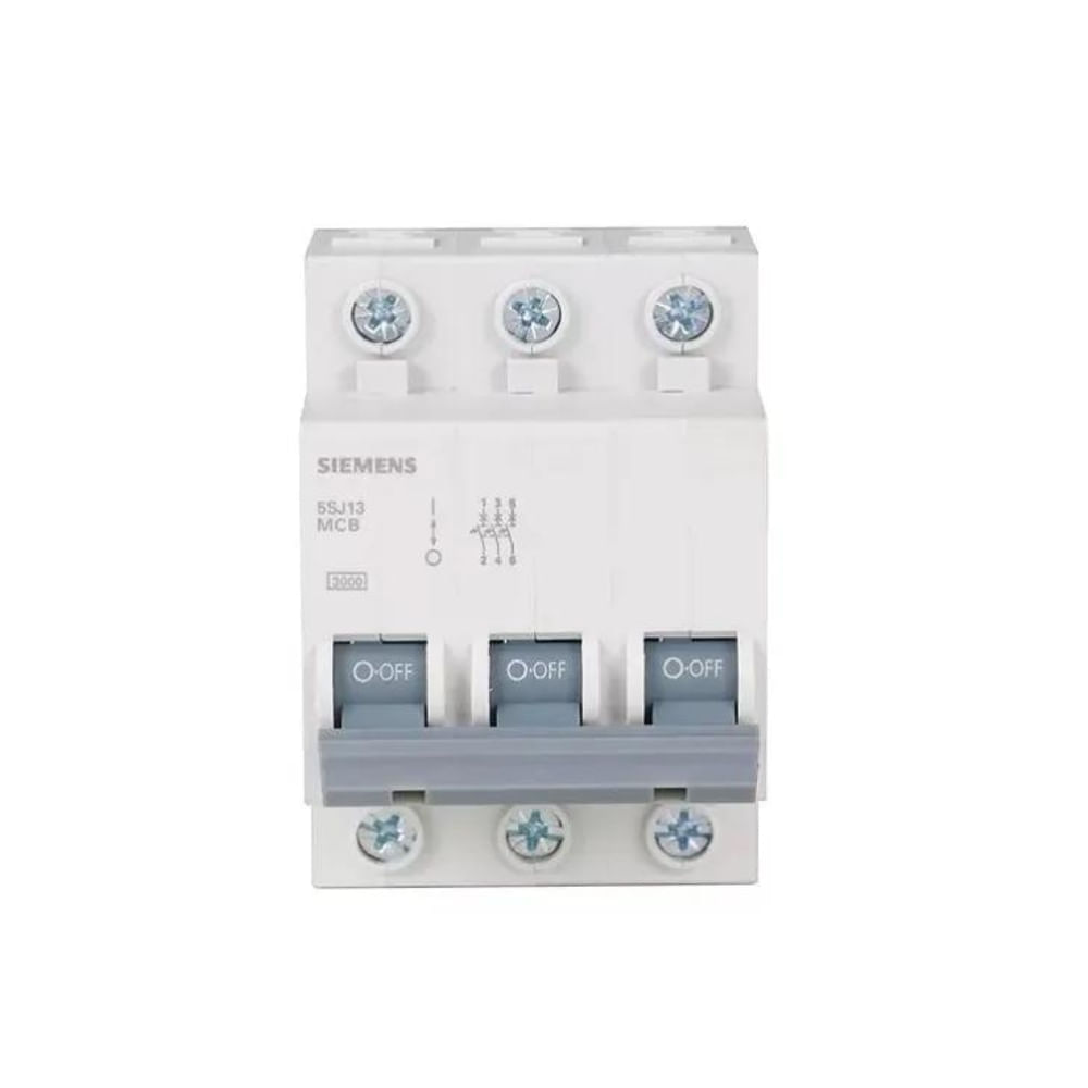 Disjuntor 3P 50A Curva C 3Ka 380V 5SJ1 5SJ13507MB Siemens | ANDRA