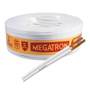 Cordão Paralelo 2X0,75Mm Branco - Rolo De 100 Metros Mega