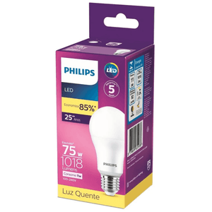 Lâmpada LED Bulbo E-27 Bivolt 11W 1018 Lúmens Philips