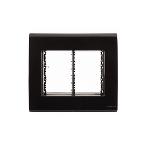 Placa 4X4 Para 6 Módulos Com Suporte 57106/078 Grafite Liz Tramontina