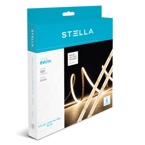 Fita LED All Light 24V 8W/M 500 Lúmens/M Interna IP20 - Rolo Com 5 Metros Stella