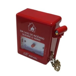 Botoeira Quebra vidro Alarme Aqvs-A0051S/M Caixa ABS Resinada 002002 Ascael