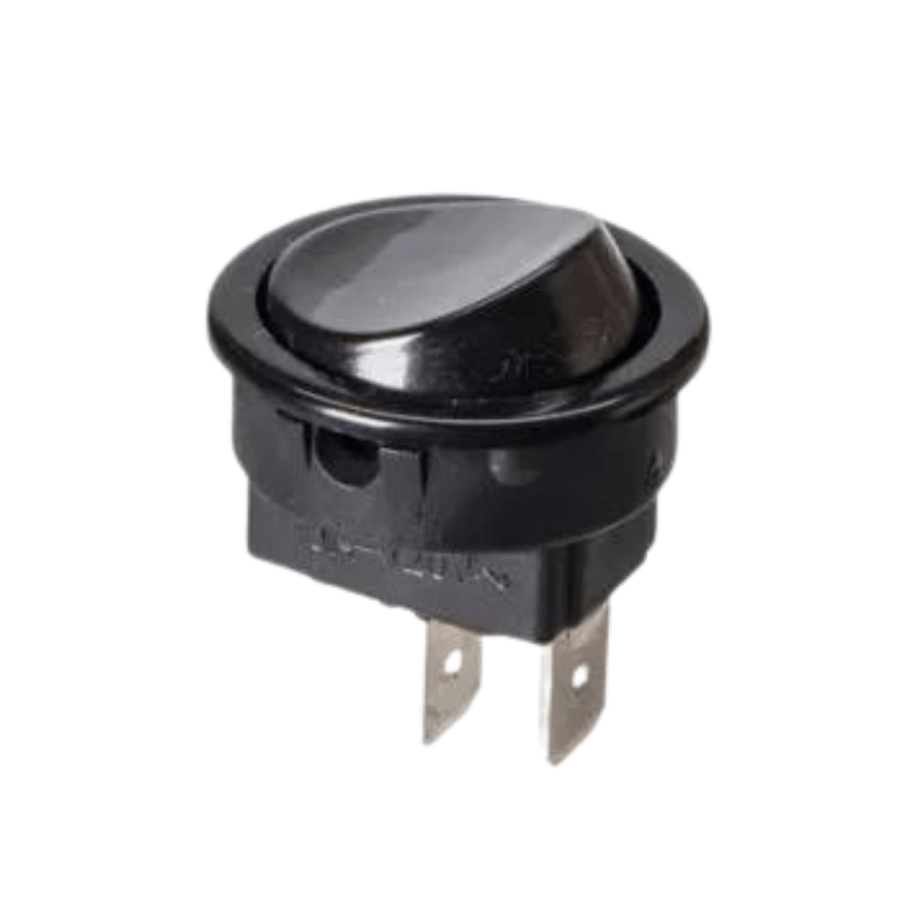 Chave Liga E Desliga 1P 6A-120V 16123 M2Ft4Fe3S Preto Redondo