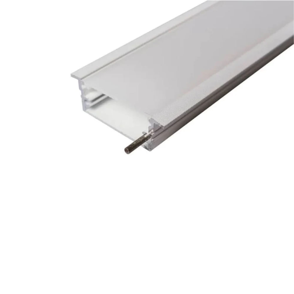 Perfil de Embutir Para Fita Led 2000Mm Branco 30865/2000 Bob Usina Design