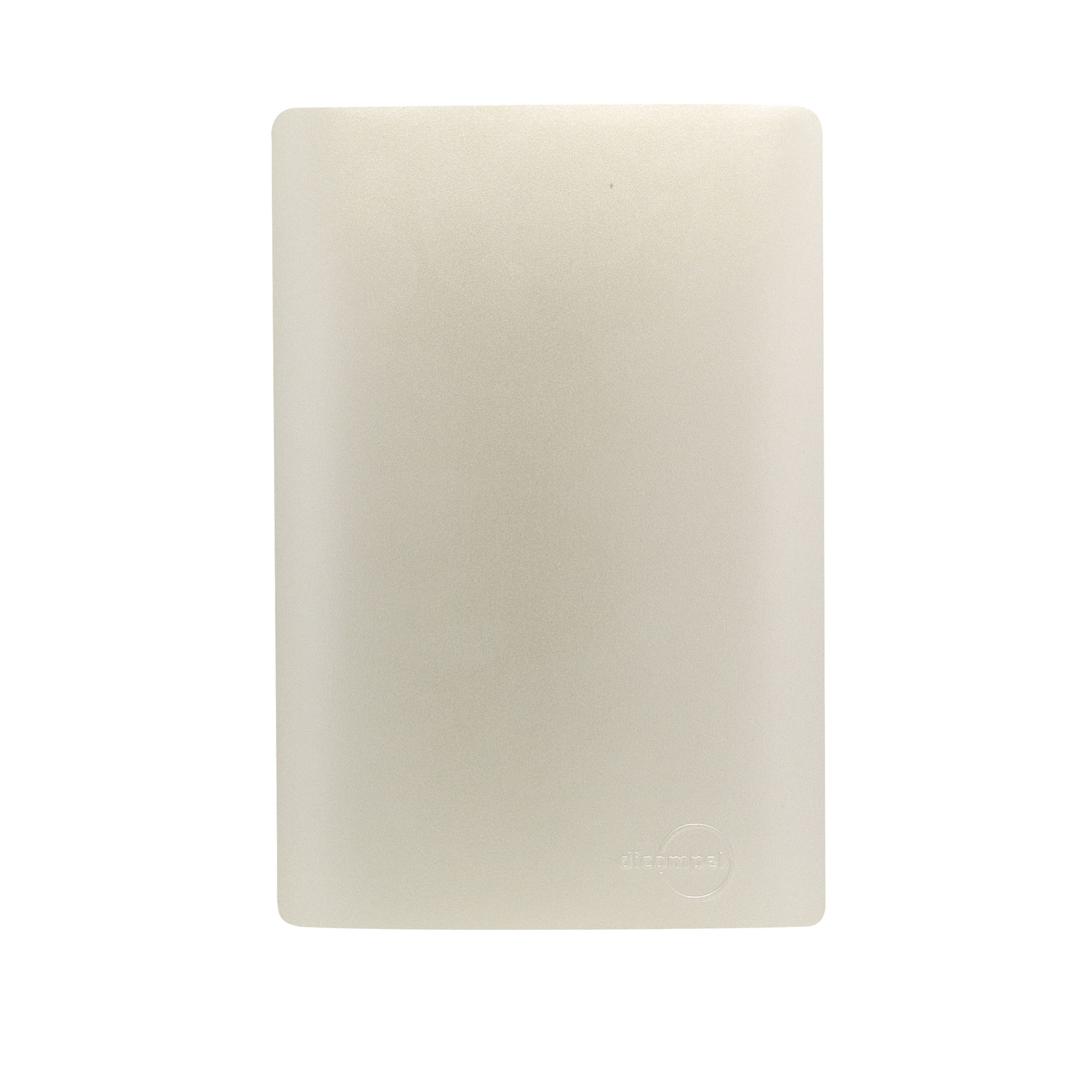 Placa 4X2 Cega Com Suporte Champanhe Novara CH-1500/42 Dicompel