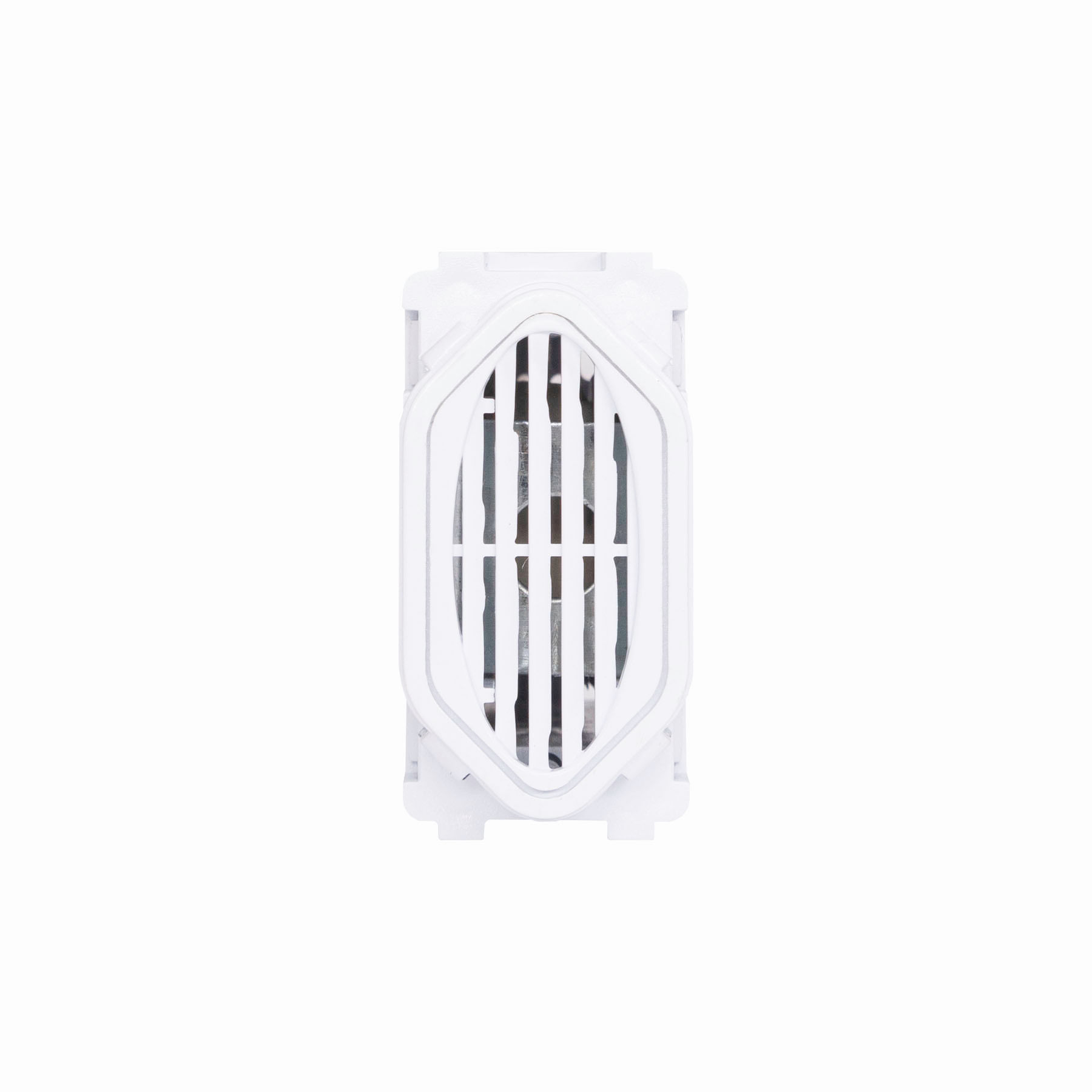 Campainha Cigarra Bivolt Dc-1100/570 Branco/Branco 1 Módulo Novara Dicompel