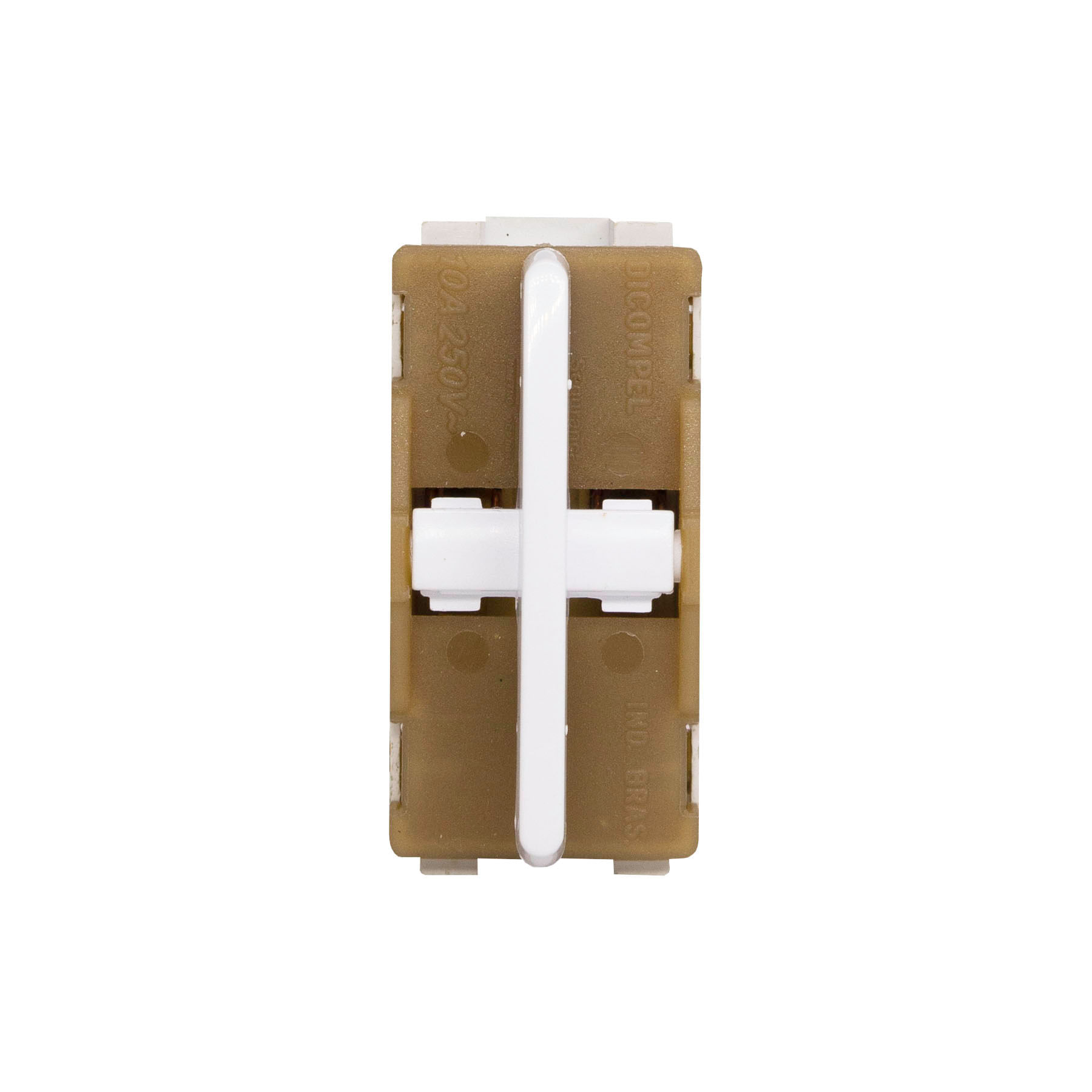 Módulo 1 Interruptor Bipolar Paralelo Dc-1100/132 Branco Novara Dicompel