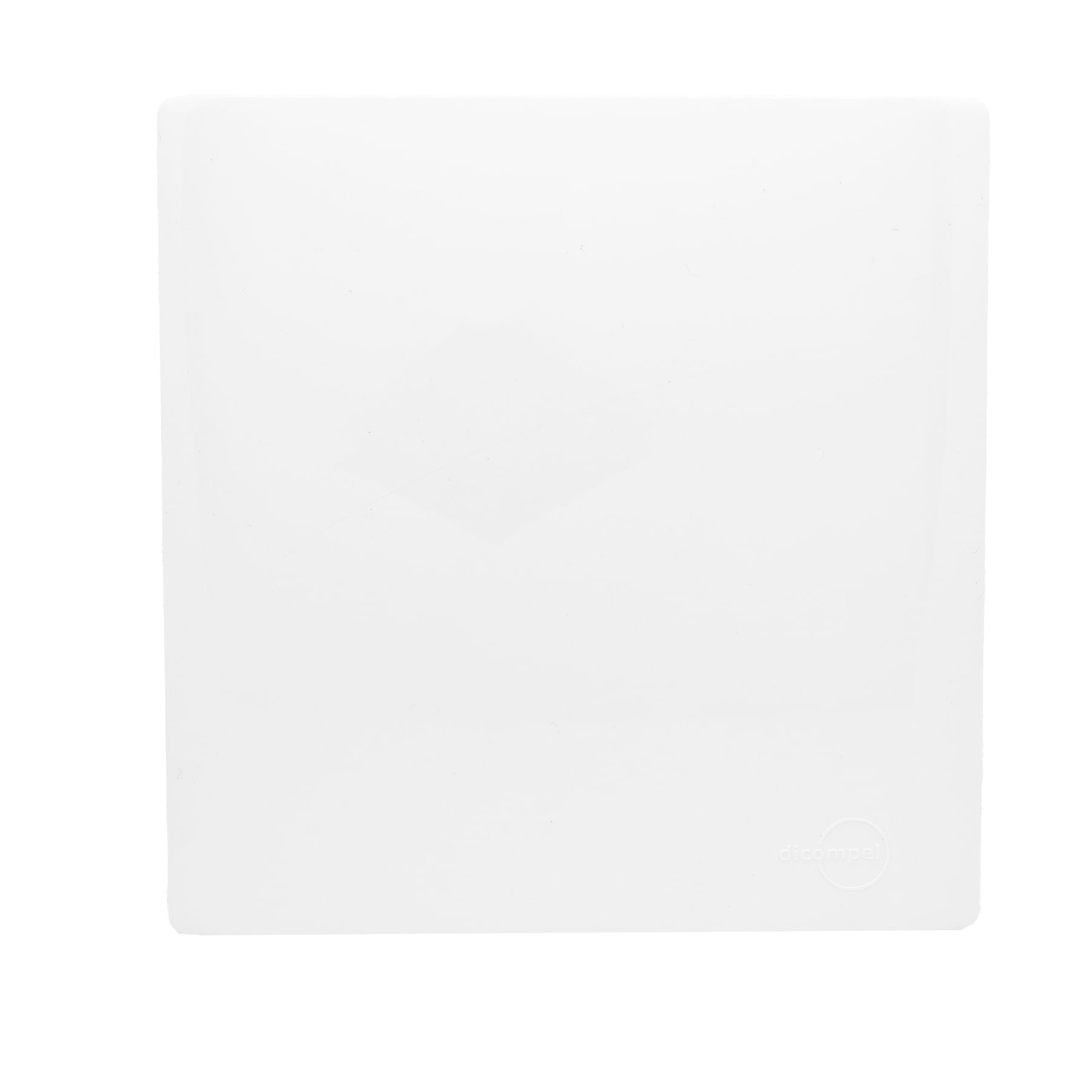 Placa 4X4 Cega Com Suporte Dc-1100/44 Branco Novara Dicompel
