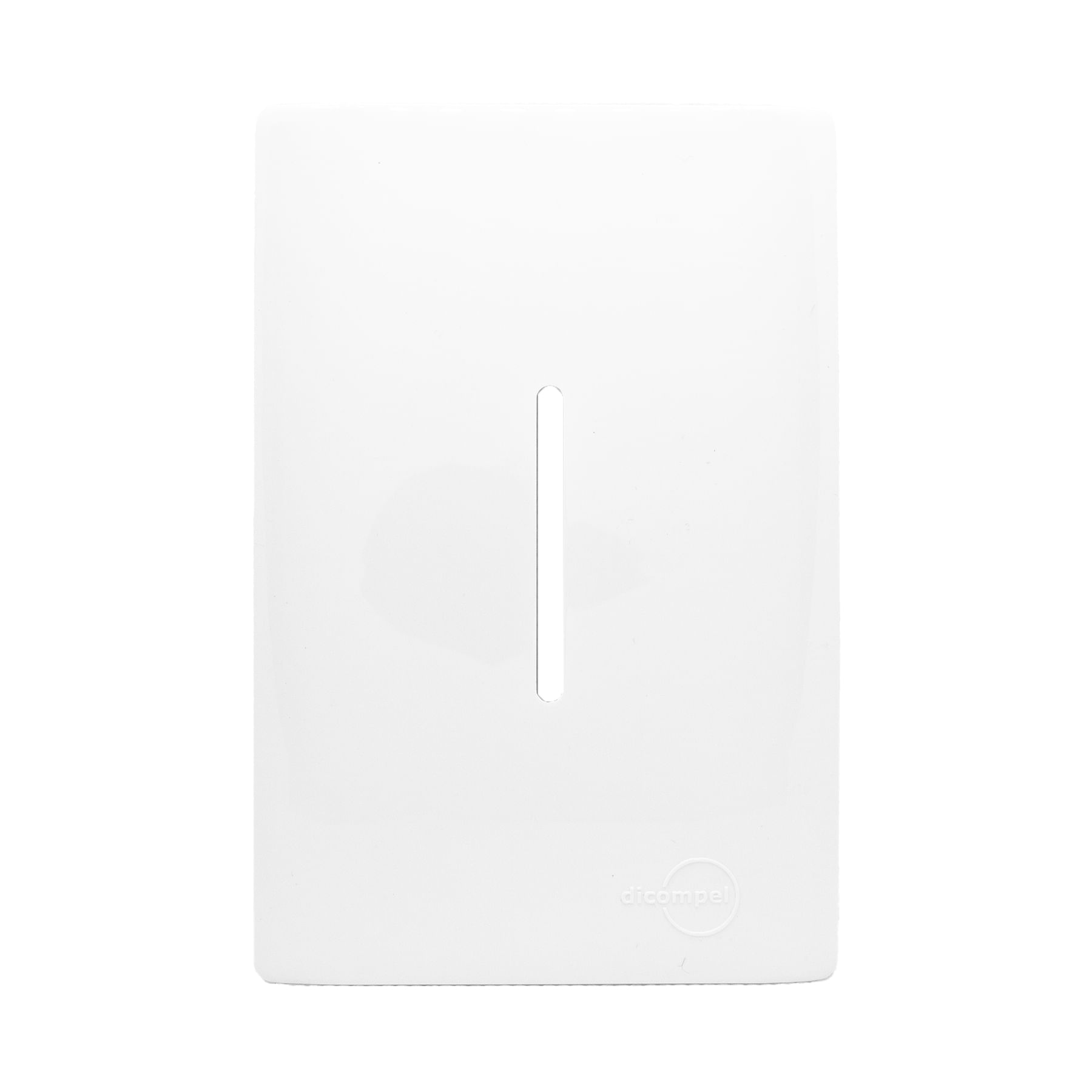 Placa 4X2 Para 1 Interruptor Vertical Com Suporte Dc-1100/62 Branco Novara Dicompel