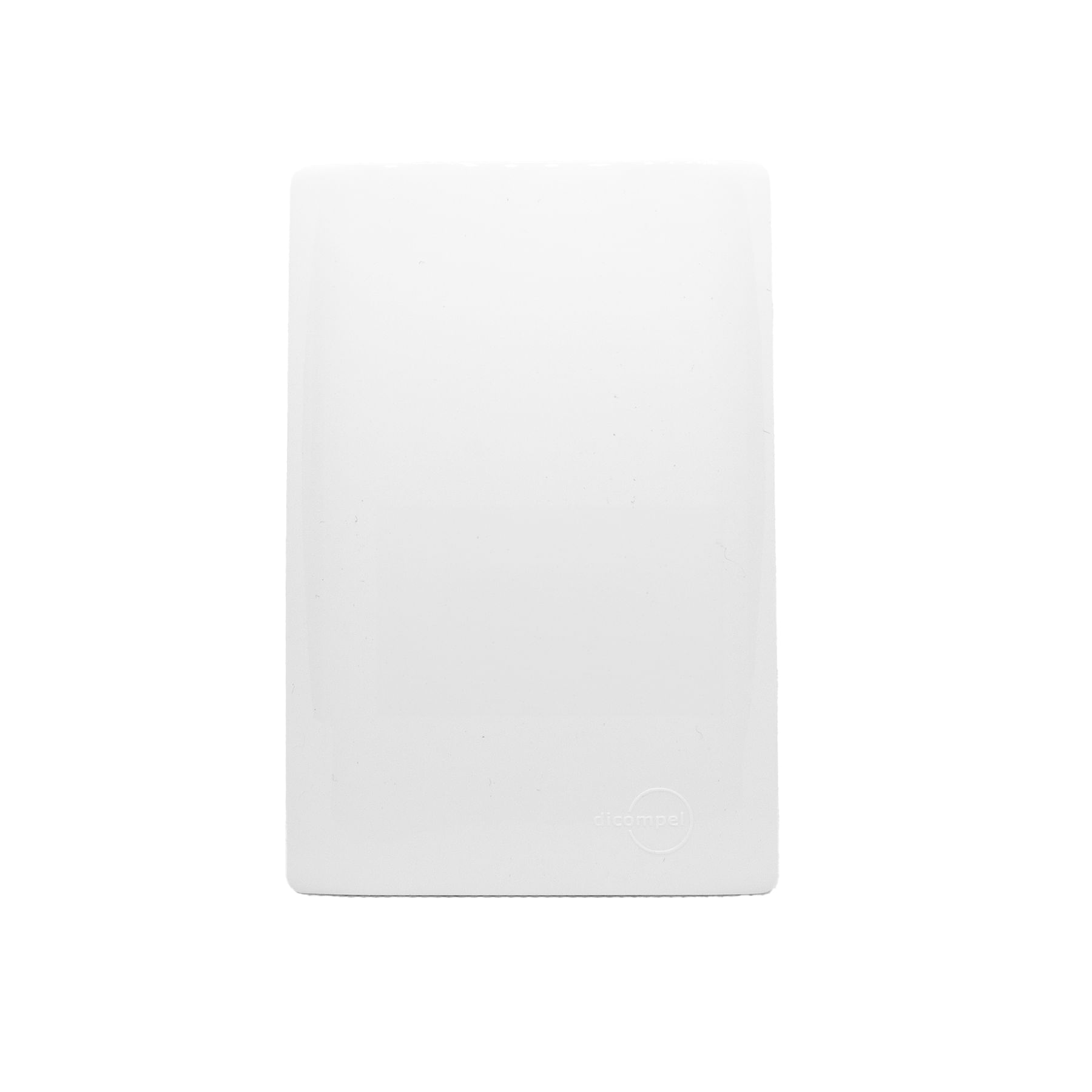 Placa 4X2 Cega Com Suporte Dc-1100/42 Branco Novara Dicompel