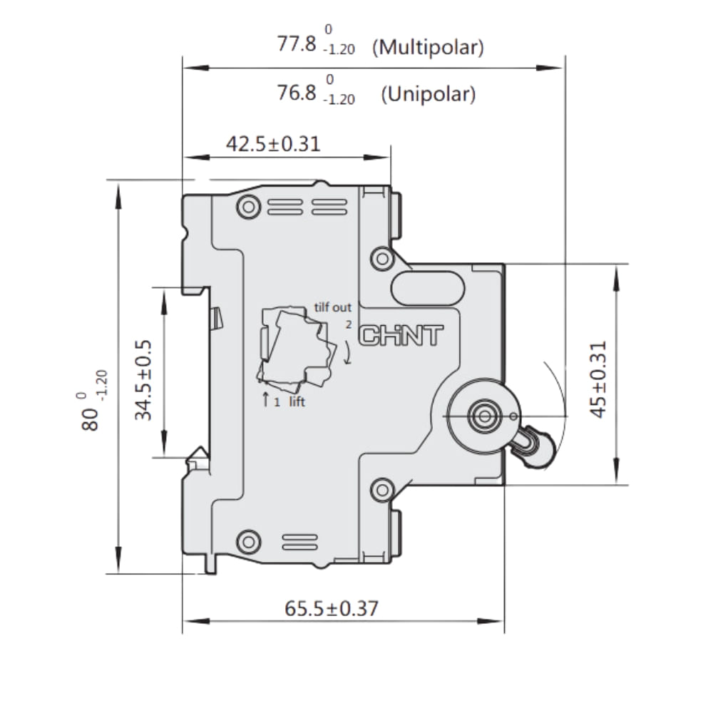 Encontraproduto.com.br - Disjuntor 2P 25A Classe C 3Ka 319290 CHINT