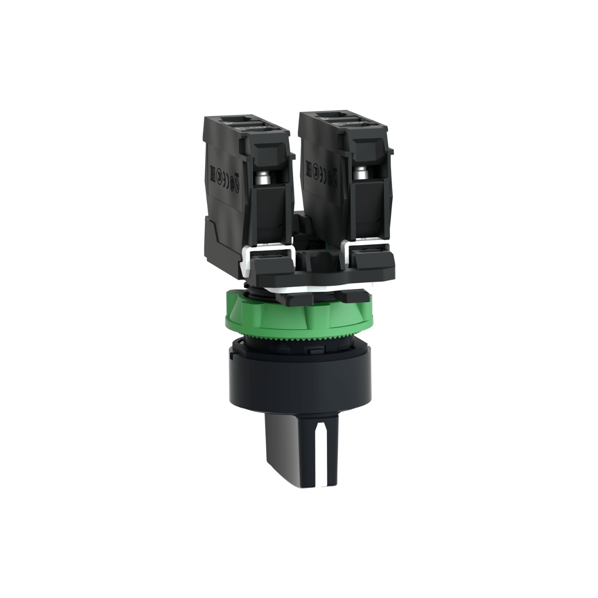 Comutador 3 Posições 22mm 1NA+1NA Manopla Curta XB5AD53 Schneider