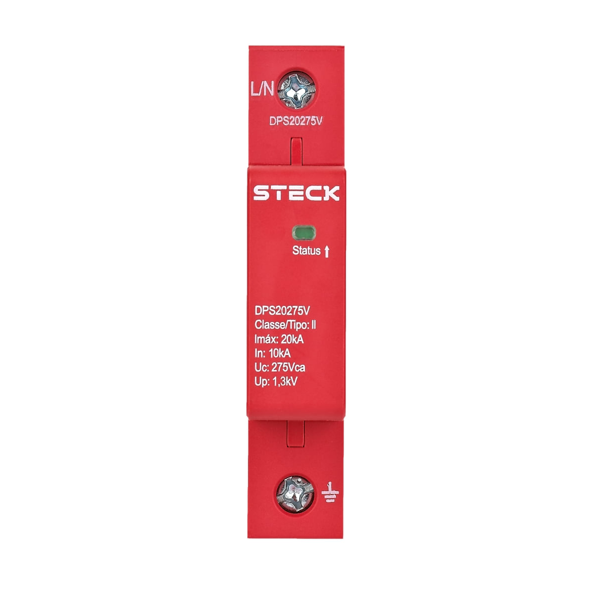 Protetor De Sobrecarga DPS 1P 20Ka 275V CL2 Com Cartucho Steck