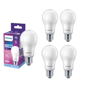 Kit 5 Lâmpadas LED Bulbo E27 11W 1018lm 6500k Philips