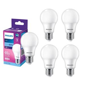 Kit 5 Lâmpadas LED Bulbo E27 9W 806lm 6500k A60 Philips