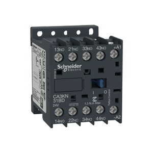 Contator Auxiliar Mini 24Vcc 3Na E 1Nf Ca3-Kn31Bd Schneider