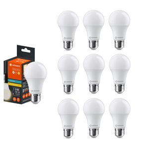 Kit 10 Lâmpadas LED Bulbo E-27 Bivolt 9W 806 Lúmens Ledvance