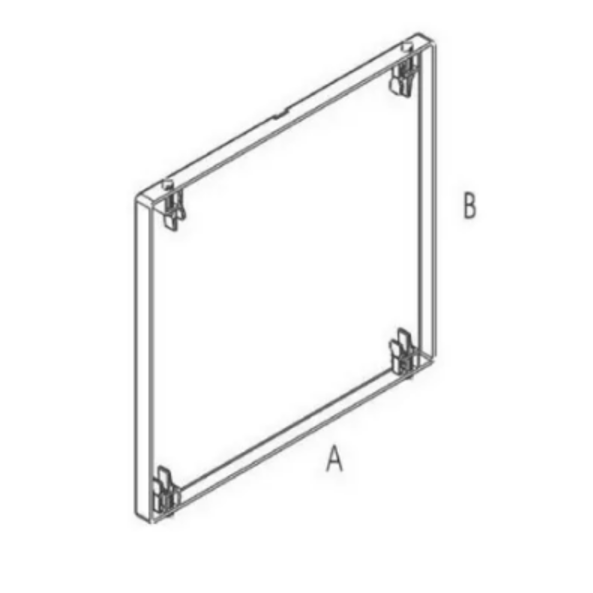 Contra Porta 305X299Mm Com Trava S024202K Steck