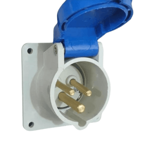 Tomada de Embutir Negativa 2P+T 16A-220/240V Azul 6H Sn-3046 Steck
