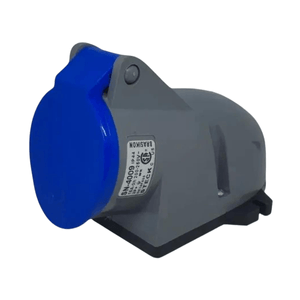 Tomada Negativa de Sobrepor 3 Pólos+T 16A-220/240V Azul Sn-4009 Steck