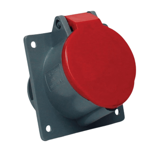 Tomada de Embutir 2P+T 32A-380/440V Vermelho 9H Brasikon S-3249 Steck
