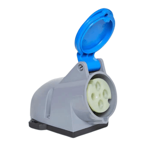 Tomada de Sobrepor 3 Pólos+T 16A-220/240V Azul 9H Brasikon S-4009 Steck