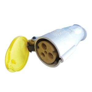 Acoplamento 3 Pólos+T 16A-110/130V 4H Amarelo Ip44 Brasikon S-4054 Steck